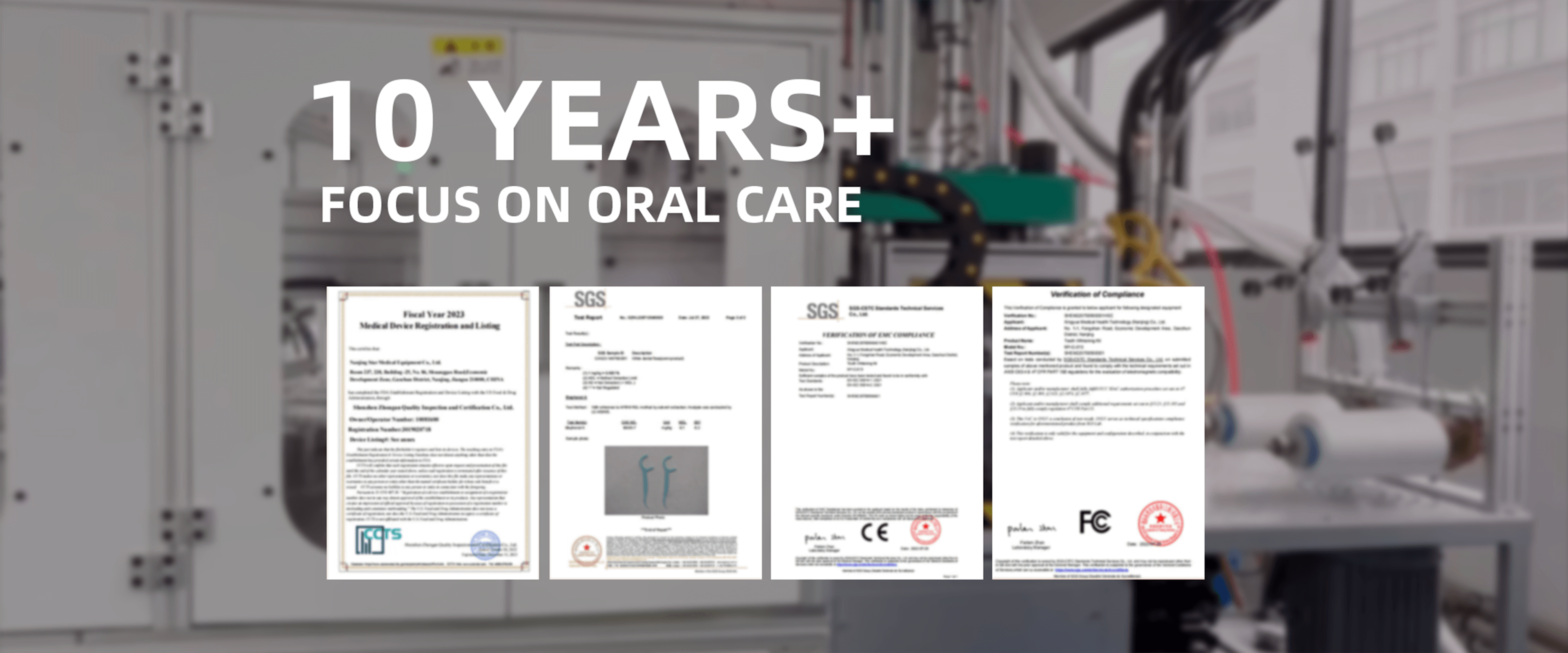 10 years focus on oral care